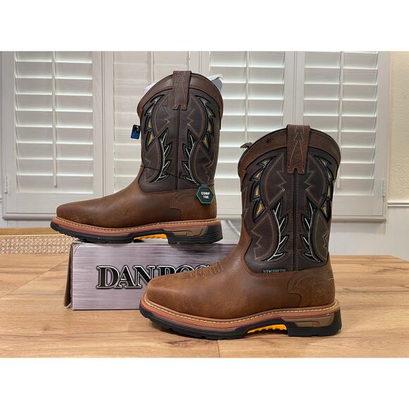Dan Post Men's Warrior Work Certified Boots Hurricane Series Size 8 Wide NIB - Picture 3 of 12